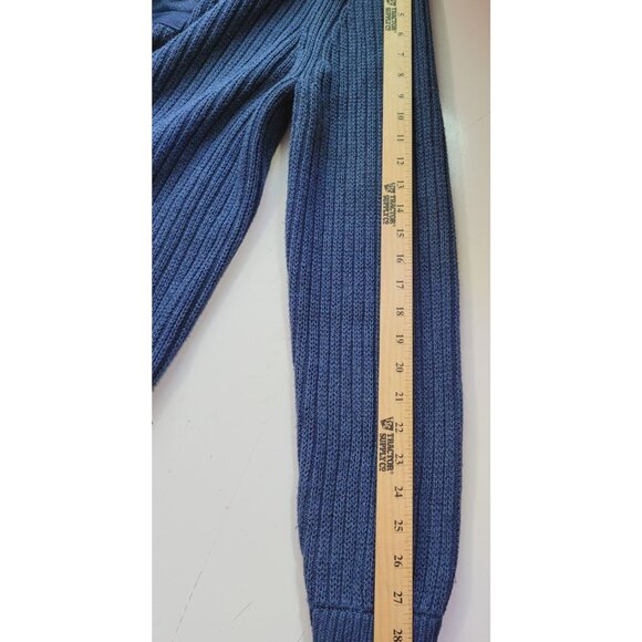 Duluth Trading Co Men's Brigadier Shawl Collar Sweater L Tall Blue Preppy - Picture 12 of 15